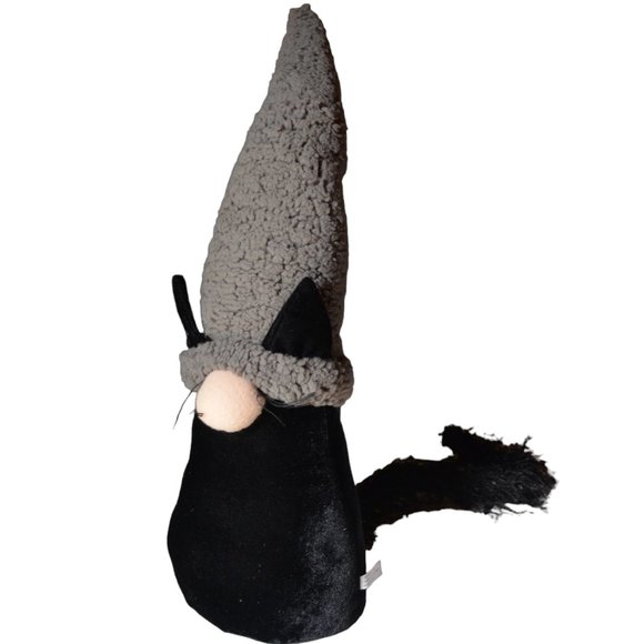 ALL State Floral Decoration Kitty Gnom Stuffed Plush Spooky Cat w'h Tail H - 20' - Picture 1 of 5